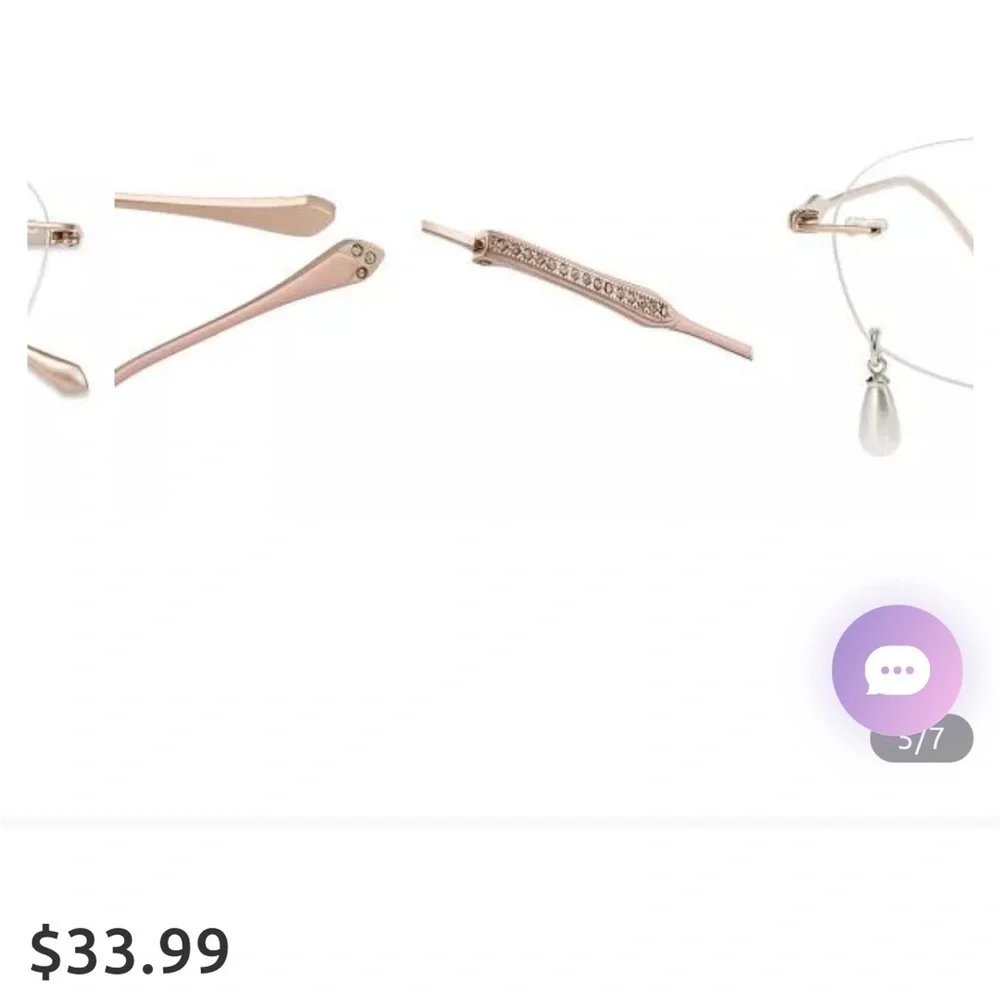 New glasses with charm and embellishments